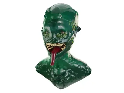 Head sculpt fantasy sci fi demon  Free 3D model