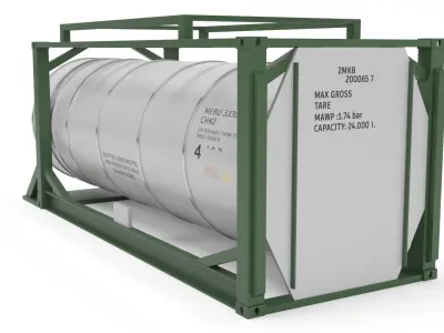 Tank Container 01 3D model