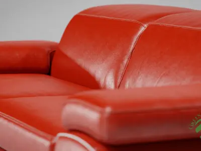 Natuzzi Leather Sofa 3D model