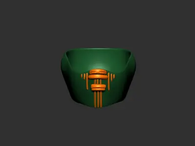helmet high poly sculpt 3d printable ver 7 3D model 3D model 14