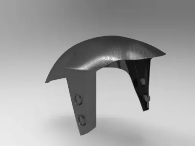 PARAFANGO ANTERIORE YAMAHA MT09 2021 2023 FRONT FENDER 3D print model