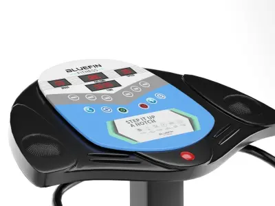 Gym-Tools-Fitness-Body-Building-set-15 massage table with stand 3D model