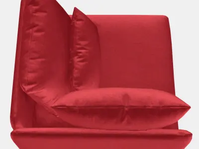 SODERHAMN Cover for corner section 4 Low-poly 3D model