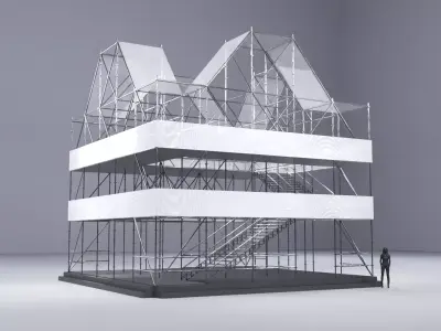 Layher Structure Pavilion 7 3D model