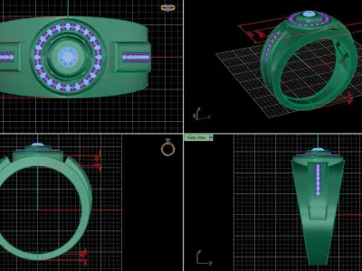 Men ring 3D print model get