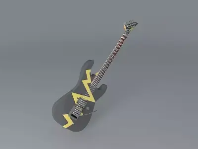Jackson Steve Lynch model guitar Free 3D model