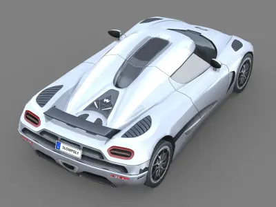 Koenigsegg Agera 2011 Low-poly 3D model