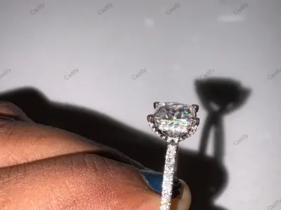 Princess Cut Engagement Ring 3D print model purchase
