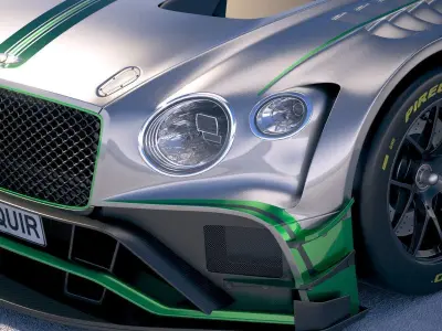Bentley Continental GT3 Racecar 2018 3D model
