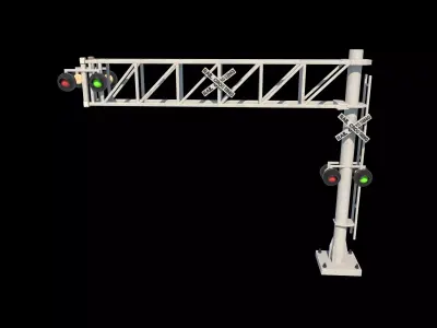 Railroad Crossing  3D model