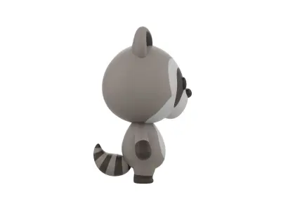 Character017 Raccoon 3D model