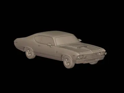 chevrolet baldwin motion chevelle 1969   3D print model