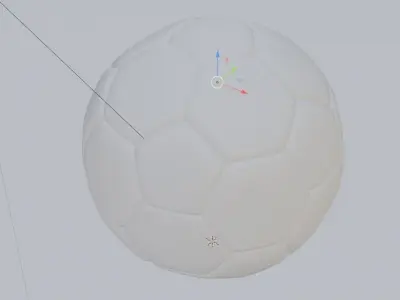 3D soccer ball 3D model