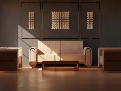 Sofa Set 04 3D model