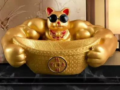 Cat statue - decor - 3D print 3D print model