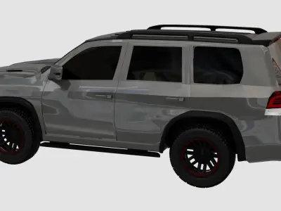 Generic SUV  Low-poly 3D model
