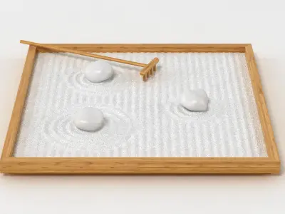 Table Zen Garden 2 3D model