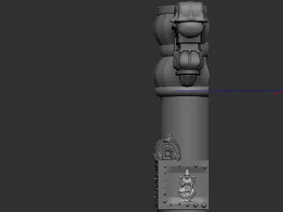 Indian Temple Pillars with Traditional designs Free 3D model