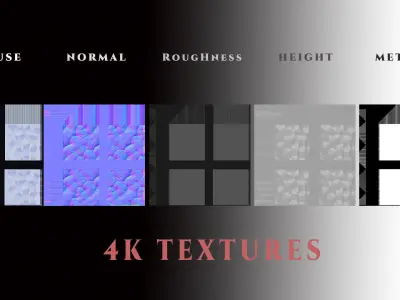 Luxury Floor - Glass Tile 01  Low-poly 3D model