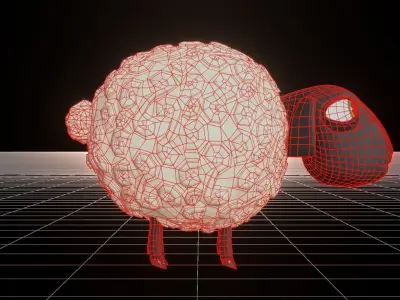 Sheep Skylanders Academy Model Low-poly 3D model