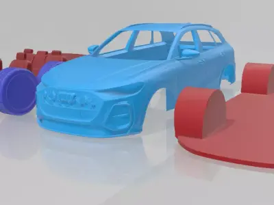 Audi SQ5 2025 - Separate Parts STL Model 3D print model
