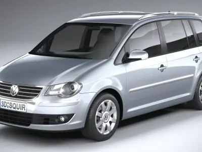 Volkswagen Touran 2007-2011 3D model