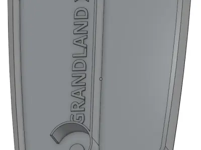 Opel - Vauxall Grandland X - Porta oggetti  Armrest Storage Tray 3D print model