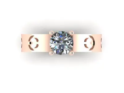 Cartier love ring Free 3D print model