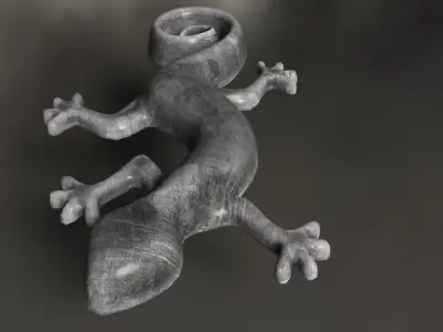 Geko nature Low-poly 3D model