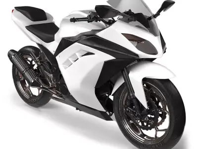 motorcycle kawazaki 3D model