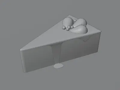 Piece of cake Free low-poly 3D model