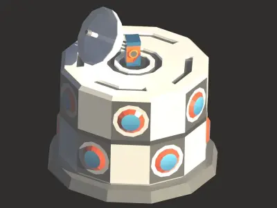 Space Icons Low-poly 3D model