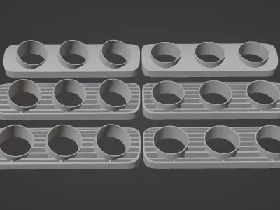 Audi A3 3Pod Gauge Holders 3D print model