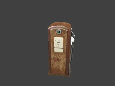 Fuel pump Old Low-poly 3D model