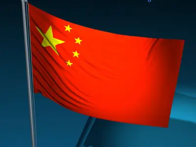 Flag China 3D model