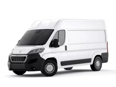 Peugeot Boxer 2014 Low-poly 3D model