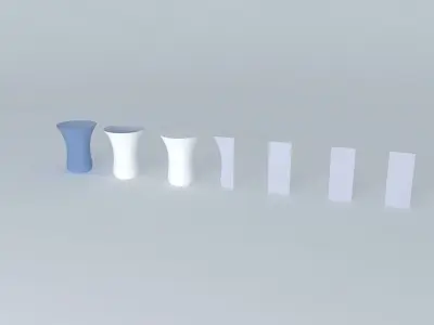 Vase glass procedure Free 3D model