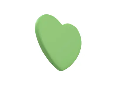 Twitter Heart Emoji v1 004 Low-poly 3D model
