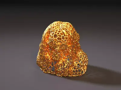 Ozzy Osbourne Voronoi 3D print model