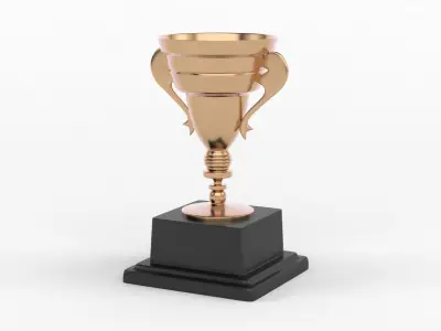 Trophy Cups 3D model 7