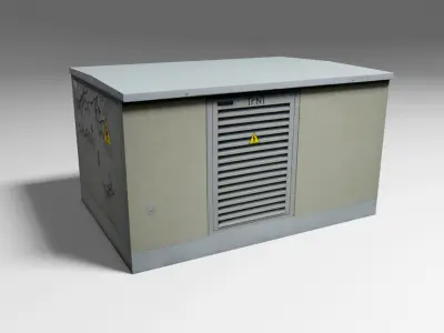 Transformer Box Low-poly 3D model