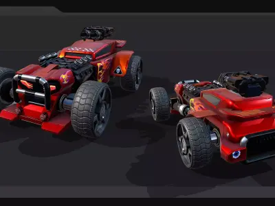 TECNO ROADS - REX Low-poly 3D model