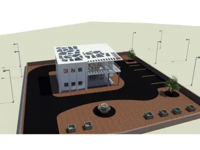 coffee net  compelete revit project  3D model