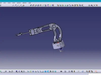 Small robotic hand 3D model