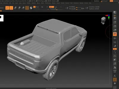 Rivian R1T STL 3D print Model 3D print model