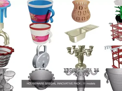 HOUSEWARE SPECIAL INNOVATIVE PACK 3D Model Collection