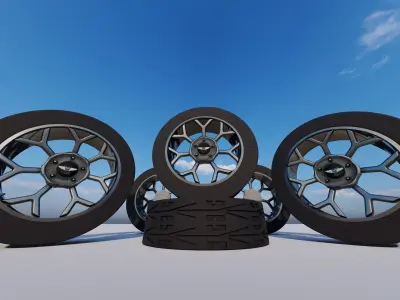 wheel cub  Low-poly 3D model