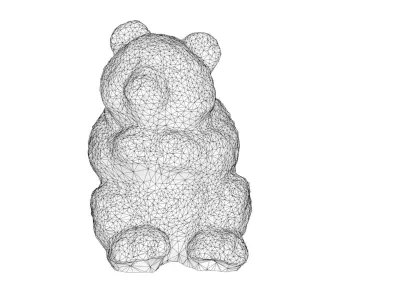 Bear decoration Free low-poly 3D model