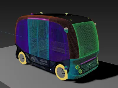 Driverless vehicle 3D model