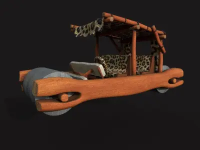 Tronco movil the Flintstones 3D model